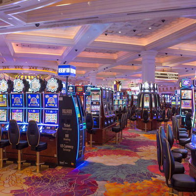 Gepersonaliseerde kleur ontworpen 100% Nylon gedrukt tapijt voor Axminster Casino vloer