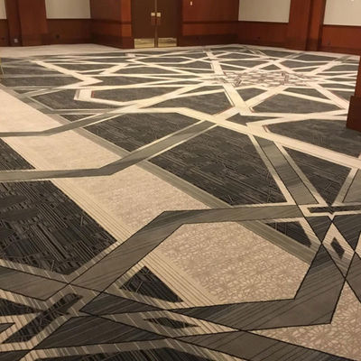 Rectangle Zwart en wit Hotel Axminster Machine Made Carpets Nylon Print Stock Moquette Wand-tot-Wand Carpets