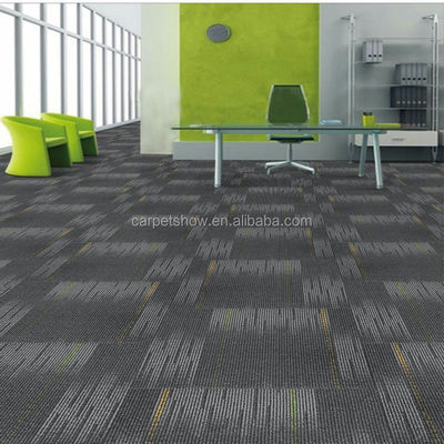 100 x 100 cm nylon modulaire kantoor tapijttegels met 4,5 mm stapelhoogte voor commerciële ruimtes