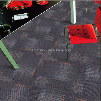 100 x 100 cm nylon modulaire kantoor tapijttegels met 4,5 mm stapelhoogte voor commerciële ruimtes