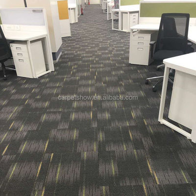 100 x 100 cm nylon modulaire kantoor tapijttegels met 4,5 mm stapelhoogte voor commerciële ruimtes