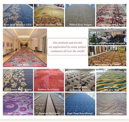 Wand tot wand Axminster tapijt met 80% wol 20% nylon oppervlakte materiaal