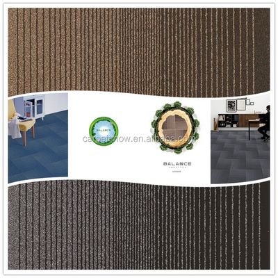 6 Kleuren Machine Tufted Loop Pile Nylon Soundproof Carpet Tile met Abstract Pattern