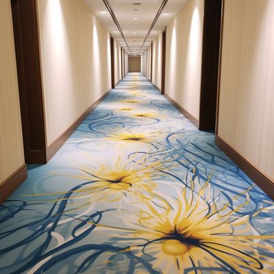 Slipvast Axminster Hotel tapijt met brandwerende behandeling en abstract patroon