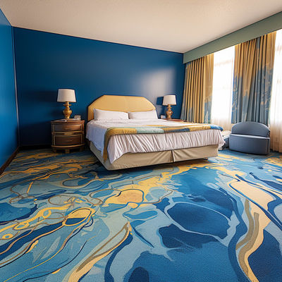 Slipvast Axminster Hotel tapijt met brandwerende behandeling en abstract patroon