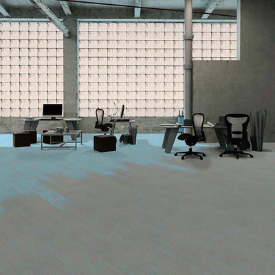 Vierkante PVC-achtergrond geluidsdicht kantoor tapijttegels 25x100 cm voor kamperen