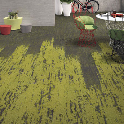 Vierkante PVC-achtergrond geluidsdicht kantoor tapijttegels 25x100 cm voor kamperen
