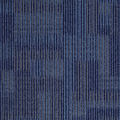 1/12' Tufting Gauge Blauwe tapijttegels met PVC-ondersteuning en totale dikte 6,0 mm