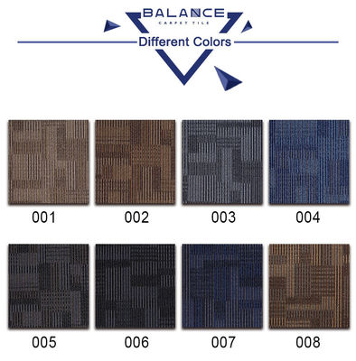 1/12' Tufting Gauge Blauwe tapijttegels met PVC-ondersteuning en totale dikte 6,0 mm