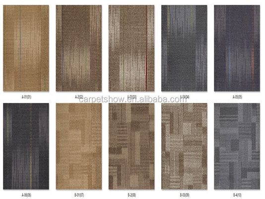 5.0 mm Totaal dikte Hout patroon vloertegel gemaakt van nylon materiaal voor vierkante oppervlakken