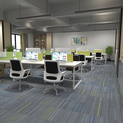 Bedrijfsruimte Moderne stijl 600x600 Vierkante PVC tapijttegels met machine-ontwerp