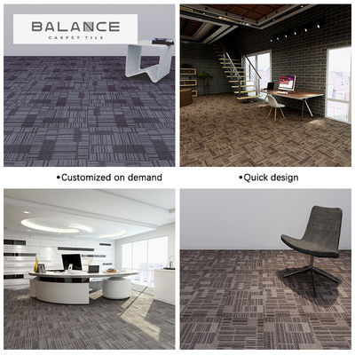 50x50cm PVC-steun tapijttegels in abstract patroon voor kantoorwoning hotelgang