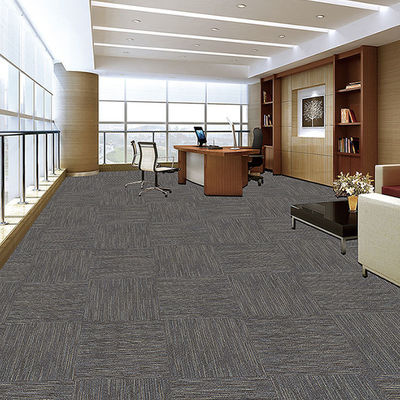 Medium Pile Plain Line Style gemaakt van Nylon / PP kantoor tapijttegels voor thuis van op maat