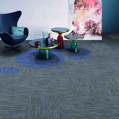 Medium Pile Plain Line Style gemaakt van Nylon / PP kantoor tapijttegels voor thuis van op maat