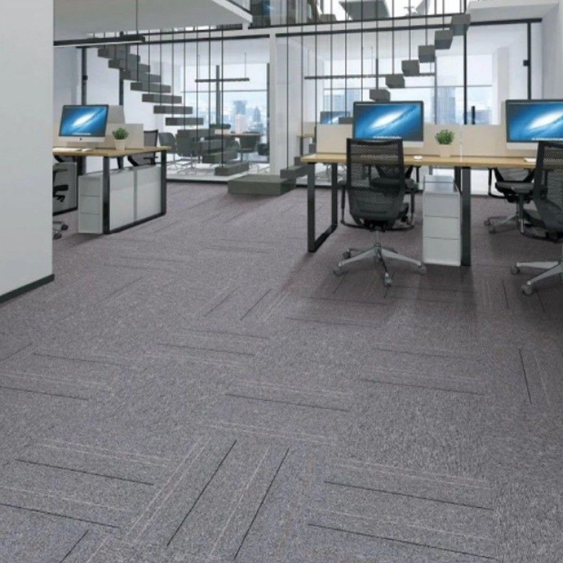 Anti-slip PVC backing Abstract Pattern Office Carpet Tiles 50x50 voor conferentieruimte