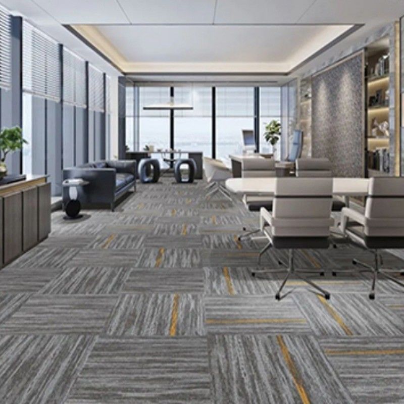 2024 50x50 Vierkante PVC en Asfalt Achtergrond Commerciële PP Nylon kantoor vloer tapijttegels
