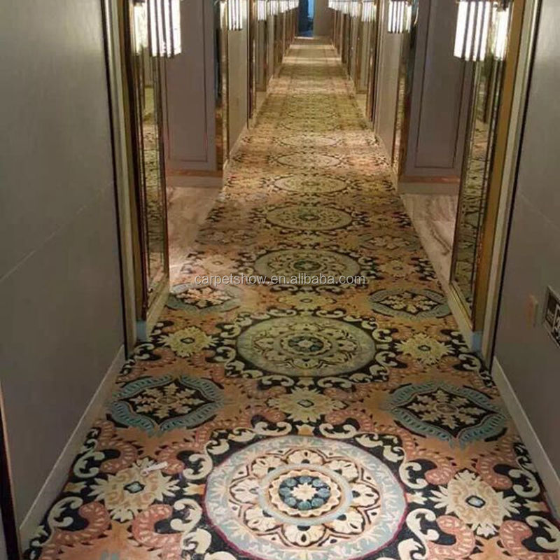 Acrylviscose wand-naar-wand rollen voor hotelcorridors en kantoren 10 mm stapelgewicht