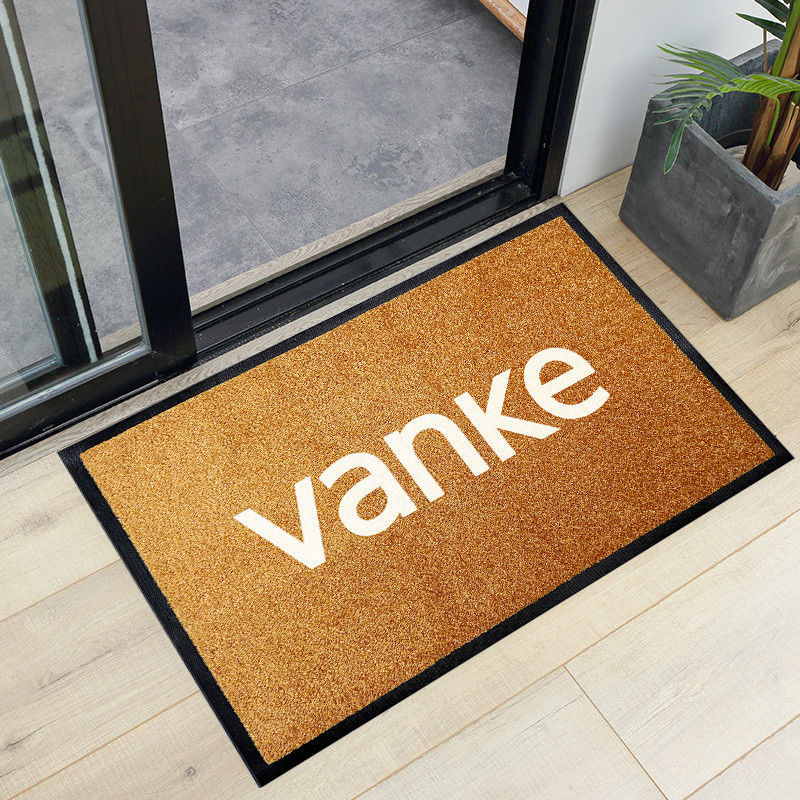Voordeur Mat Custom Printed Nylon Rubber Backing Absorberend deurmat voor salon ingang