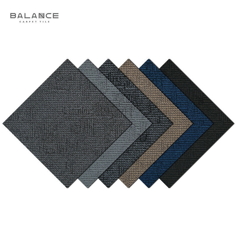 Mulit Level Loop Pile 50x50cm of Plank Commerciële tapijttegel 100% SD Nylon Modulair