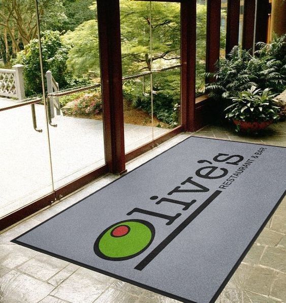Home Decoratie Rectangle Custom Carpet Printed Logo Doormatten voor binnen-buiten ingang