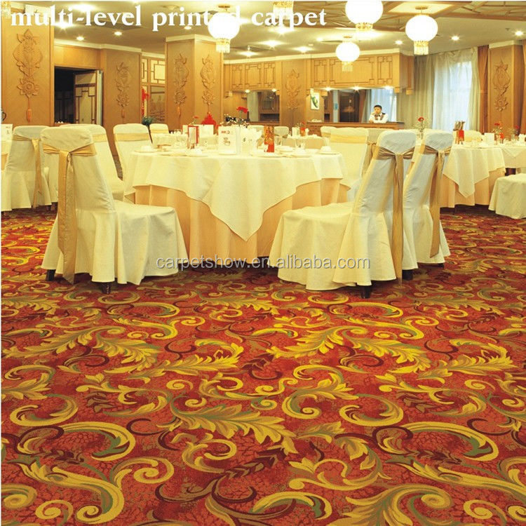 Gepersonaliseerde kleur 100% Nylon gedrukt tapijt voor hotels Banketzalen Slaapkamers Outdoor Decoratief PVC