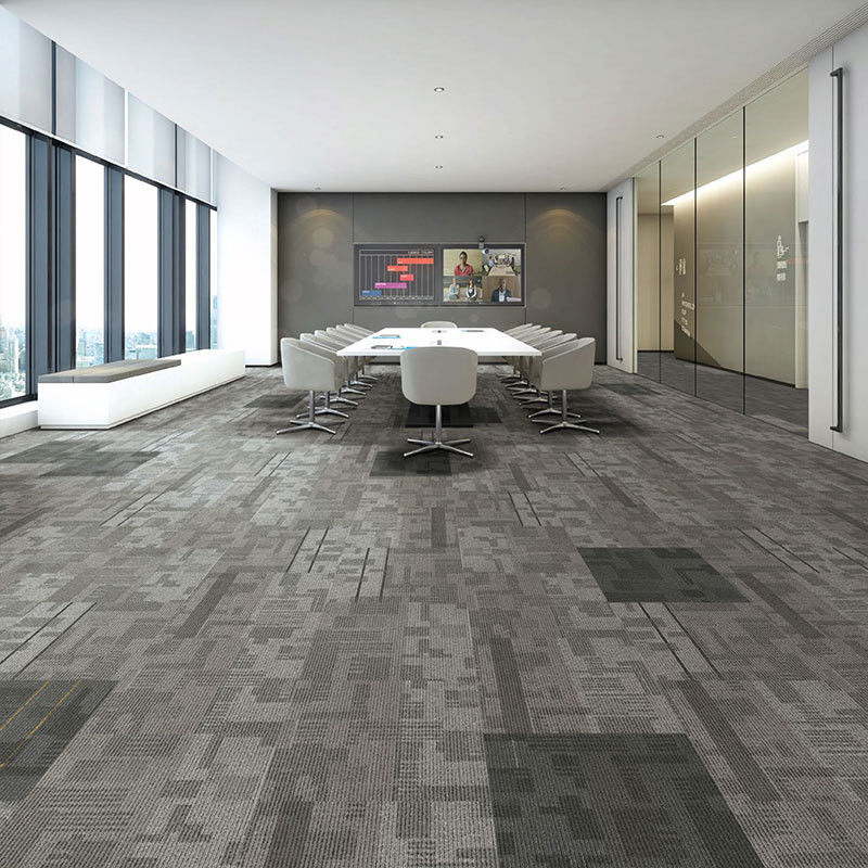 Bedrijfsruimte 50 X 50 Nylon teksturele patronen Moquette Vierkante tapijttegels voor kantoor