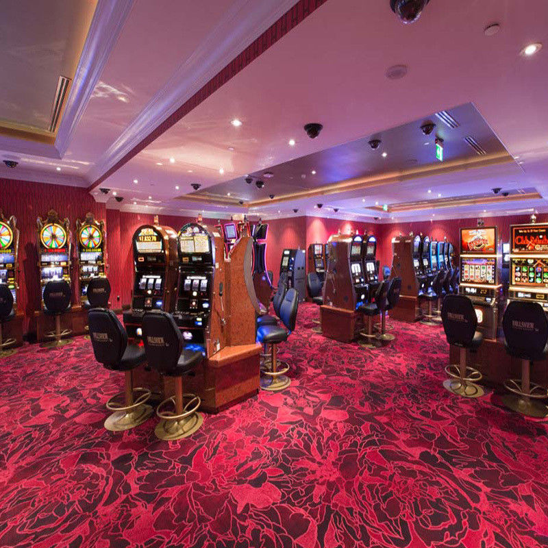 Gepersonaliseerde kleur ontworpen 100% Nylon gedrukt tapijt voor Axminster Casino vloer