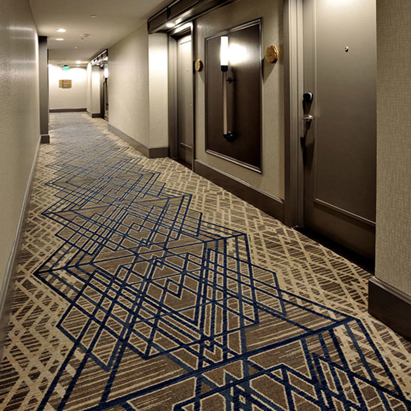 Rectangle Zwart en wit Hotel Axminster Machine Made Carpets Nylon Print Stock Moquette Wand-tot-Wand Carpets