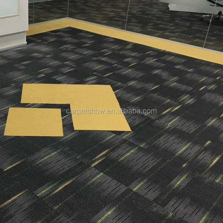 100 x 100 cm nylon modulaire kantoor tapijttegels met 4,5 mm stapelhoogte voor commerciële ruimtes