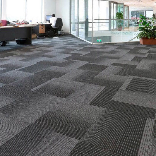 6 Kleuren Machine Tufted Loop Pile Nylon Soundproof Carpet Tile met Abstract Pattern